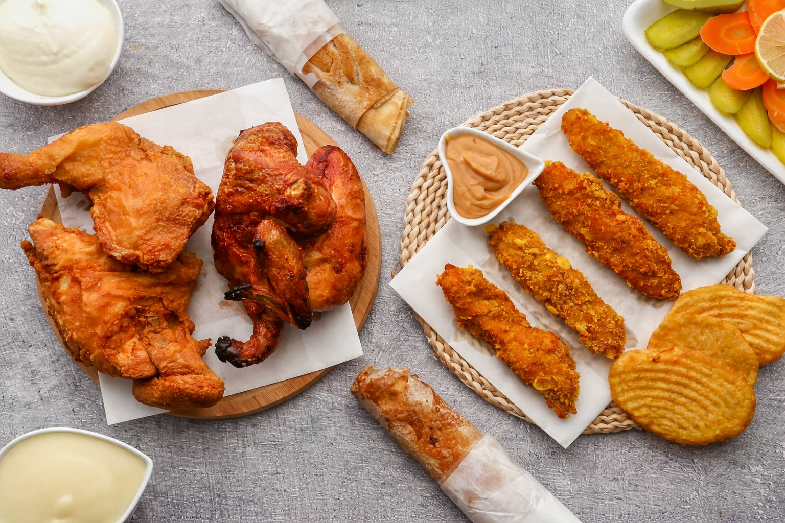 فرايد تشكن وشاورما